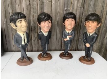 Lot Consists Of Complete Set Of Four Beatles Esco Statues