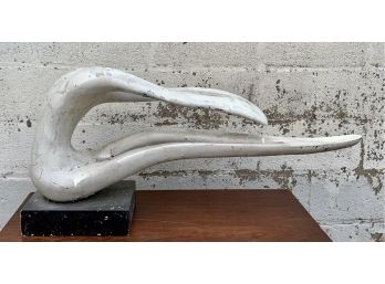 Vintage Abstract Plaster Sculpture Of Figure
