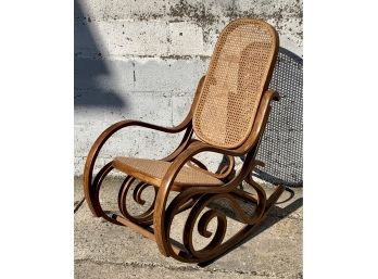 Vintage Thonet Style Bentwood Rocking Chair