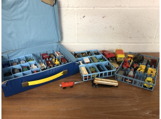 1970's Matchbox Cars In Carry Case