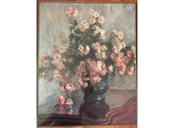 Claude Monet - Chrysanthemums - Framed Poster