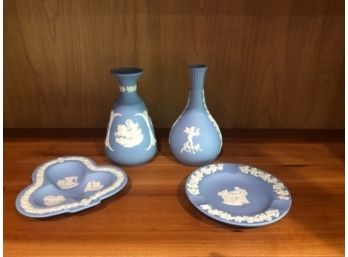 Blue Basalt Wedgewood Collection 4 Pieces.