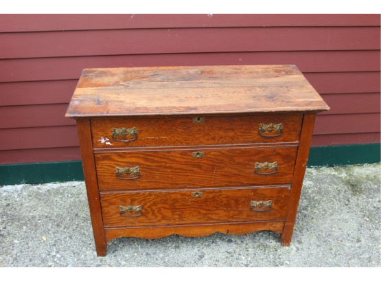 Nice 3 Drawer Dresser With Potential #1