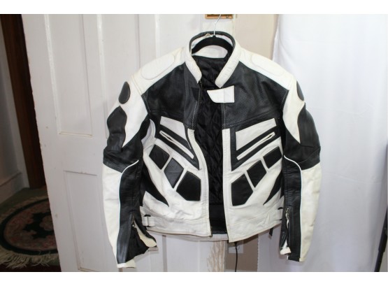 Armored Lather Motorcycle Jacket Size 48