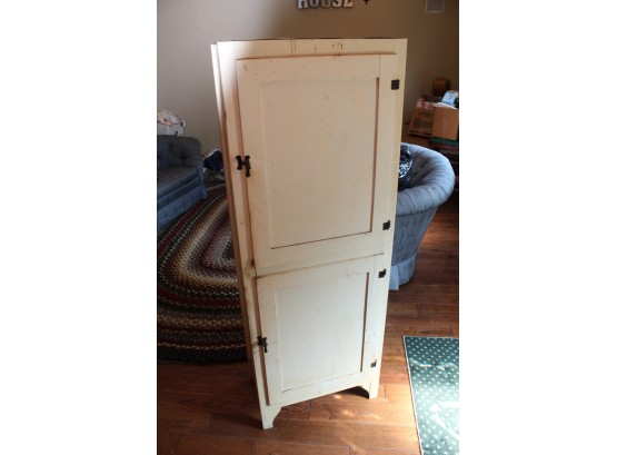 Tall Vintage Two Door  Cupboard With 5 Shelves