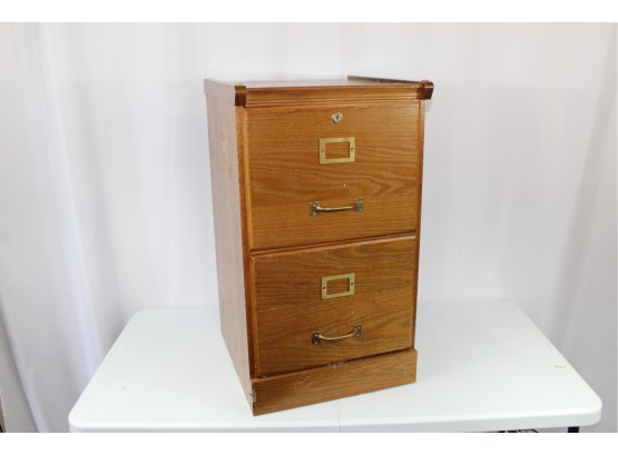 Wooden 2 Drawer File Cabinet