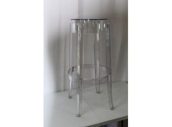 Charles Ghost By Kartell With StArck  Clear Acrylic Bar Stool