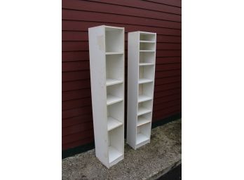 White Adjustable Cubby Shelves