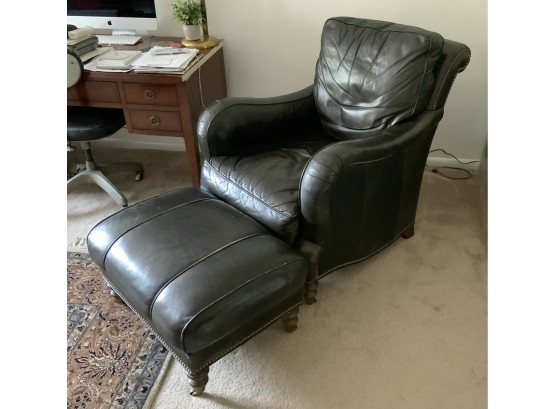 Leather Chair & Ottoman ~ Whittemore & Sherrill Limited ~