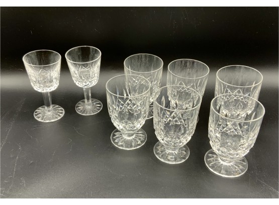 Waterford Glasses ~ 6 Lismore Juice & 2 Port ~
