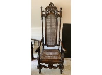 Carved Antique Bishops Chair