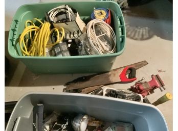 Tool Lot ~ Cords, Craftsman Vise, Saws & More ~