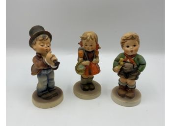 3 Vintage Hummels ~ Trumpet Boy, Serenade & School Girl ~
