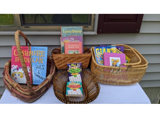 4 Baskets For Whatever Your Heart Desires With Some Fun Children's Books