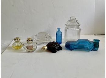 Decorative Glass Perfume Bottles Turtle And Car Shapes