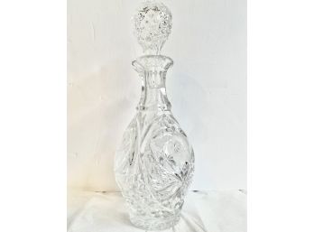 Elegant Antique Crystal Decanter With Stopped, In Excellent Condition!