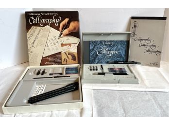 Calligraphy Pens, Books, Practice Pad & Brand New In Box Parker Pen!