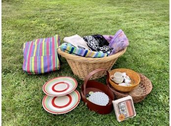 Assorted Baskets, Beach Bags And Indoor/Outdoor Decor!