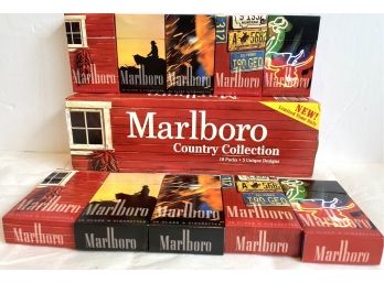 10 Limited Edition Marlboro Country Collection Vintage Cigarette Flip Top BOXES ONLY