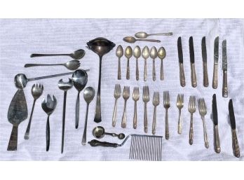 Silverware Lot 1: Assorted Vintage & Some Antique Silver Plate Utensils