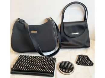 Assorted Chic Black Bags, Coin Purse, Etc.