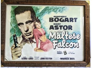 Vintage Warner Bros.  'The Maltese Falcon'  Framed Poster