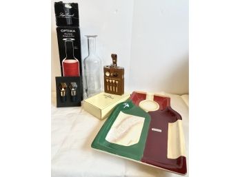 Wine Lover's Deluxe Bundle With An Additional Gentleman's Golf Flask