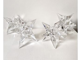 4 Stunning Star Shaped Candle Stick Holders