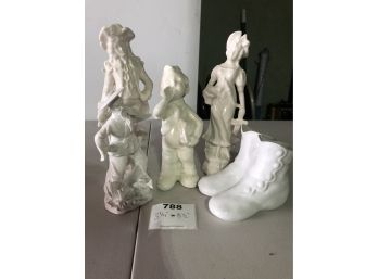 White Ceramic & Porcelain Figurines