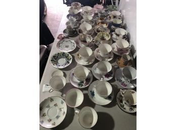Large Lot Of Fine China Teacups