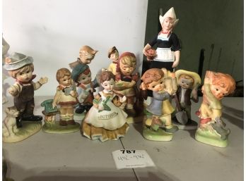 Ceramic Figurines Ranging From 4.5' To 9.75'