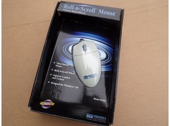 Roll And Scroll Computer Mouse In Unopened Package