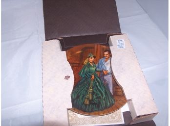 Gone With Wind China Plate' Scarlet In Her Green Dress'