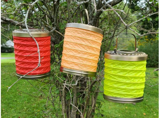 Lot Of 22 Rice Paper Accordion Lanterns, Variety Of Colors, NIB
