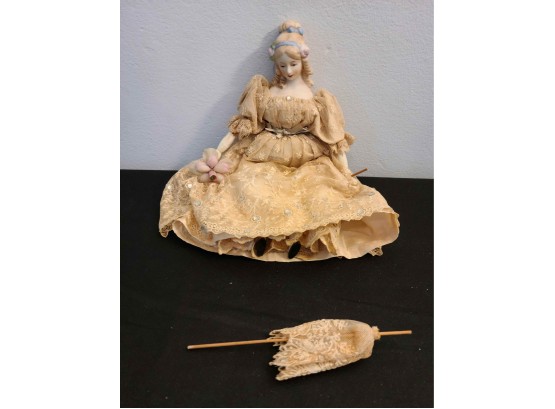 Vintage Porcelain Jointed Doll