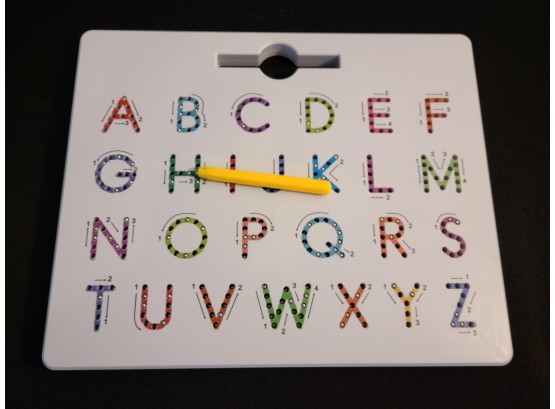 CozyBomB Double Sided Magnetic Letter Board - 2 In 1 Alphabet Magnets Tracing Board