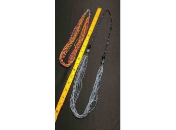 2 Color Bead Necklaces