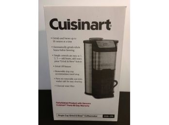 Cuisinart Single Cup Grind And Brew Coffee Maker NIB