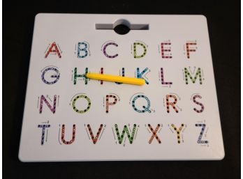 CozyBomB Double Sided Magnetic Letter Board - 2 In 1 Alphabet Magnets Tracing Board