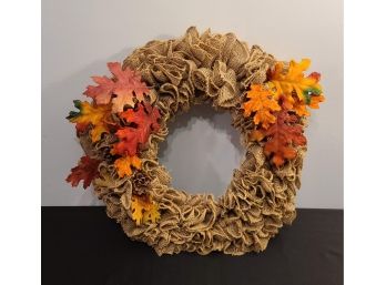 Beautiful Fall Burlap Wreath