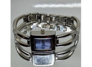 Silver Tone Square Blue Face RUMOURS Watch