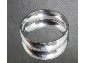 Men's Stainless Steel Silver Tone Band With Comfort Fit