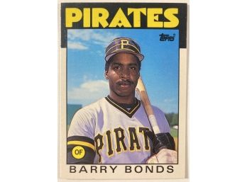 Barry Bonds RC - '86 Topps Traded Featured Rookie