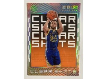 Stephen Curry '19-20 Panini-Illusions Clear Shots Refractor Card