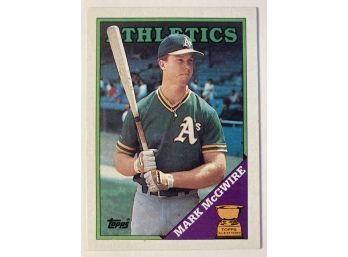 Mark McGwire RC - '88 Topps Rated All-Star Rookie