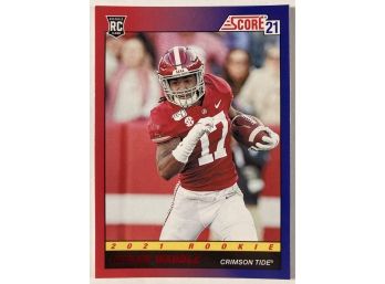 Jaylen Waddle RC - '21 Score Red Parallel 1991 Throwback Edition Rookie
