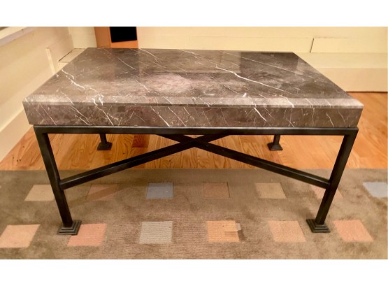 Marble Table With Iron Legs