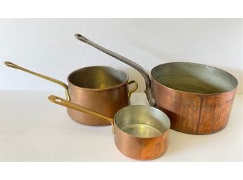Three Copper Pots