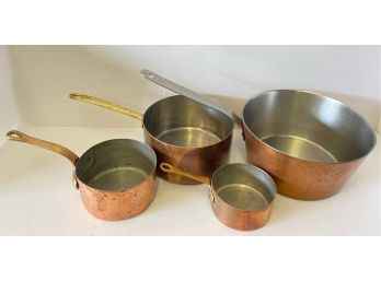 Four Copper Pots, Some French