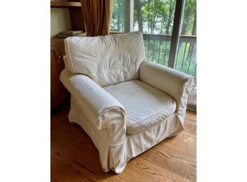Large Slip Cover Arm Chair